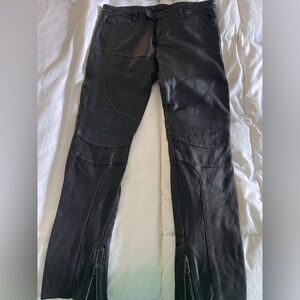 Allsaints 100% Leather Motto Pants Size 29
